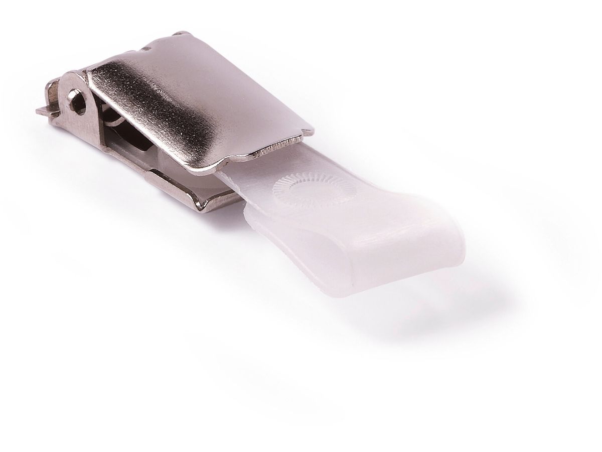 DURABLE Clip per targhetta 810326 metallo,bottoni a press. 25pz. (4005546810164)