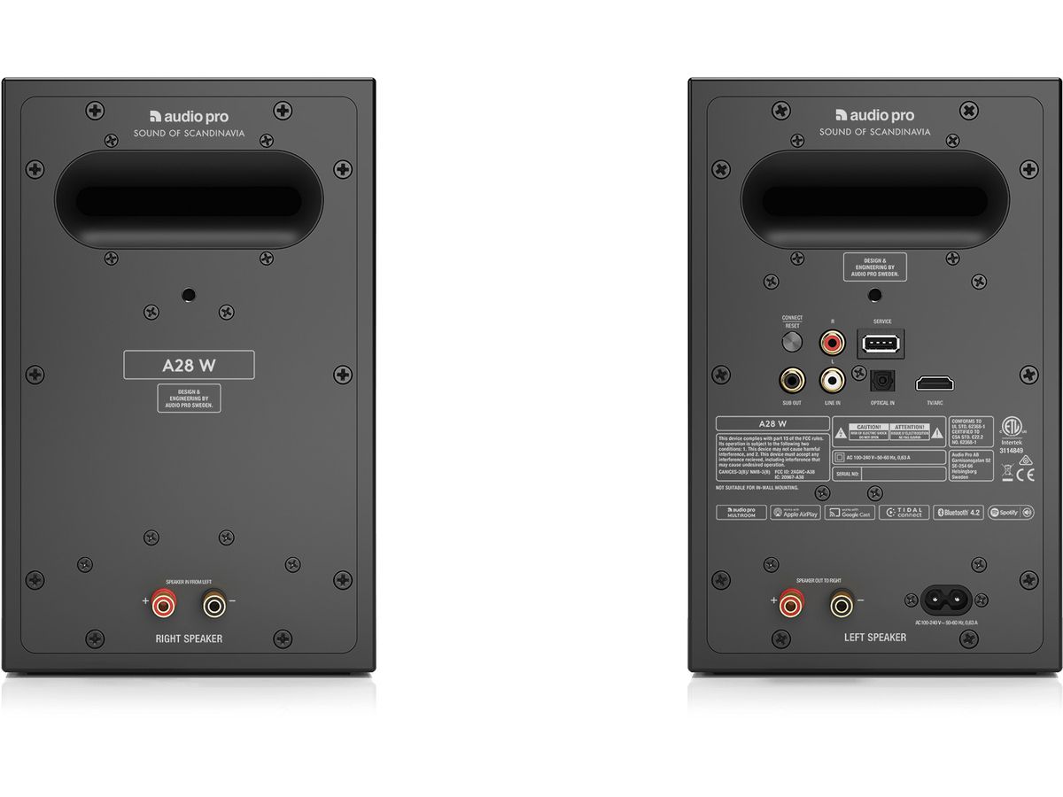 AUDIO PRO Speaker A28 W 15340 Black, 1 pair (7330117153409)