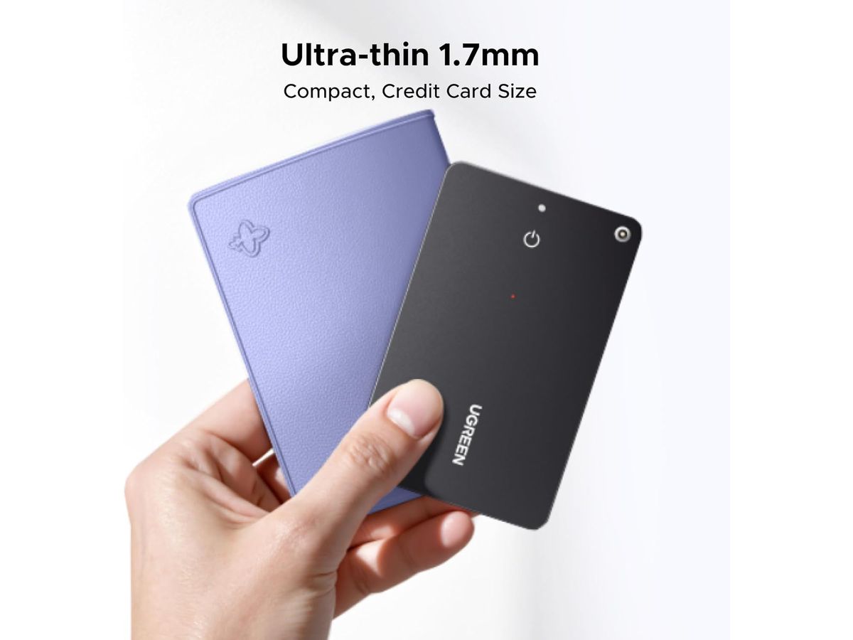 UGREEN Tracker Samsung SmartThings 55770 Slim Card,Black (6941876257706)