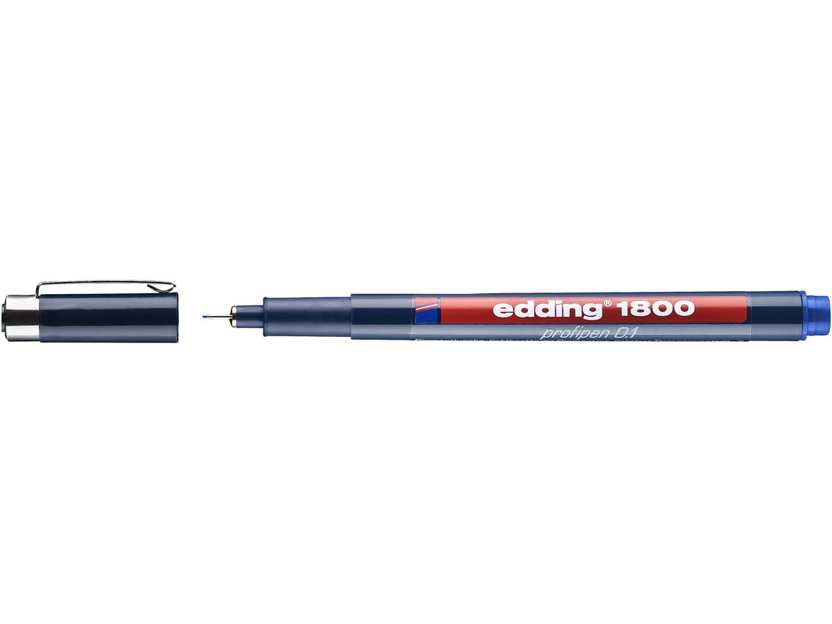 EDDING Profipen 1800 0.10-0.25mm 1800-3-01 blu (4004764043873)