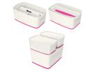 LEITZ MyBox S avec couvercle 5lt 52291023 blanc/pink (4002432116515)