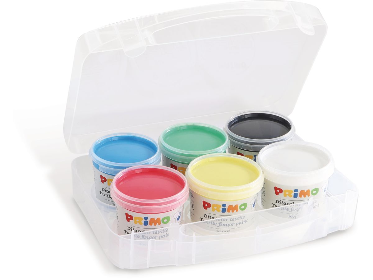 PRIMO pittura a dita 6x100g 228TXD100SP textil (8006919002281)