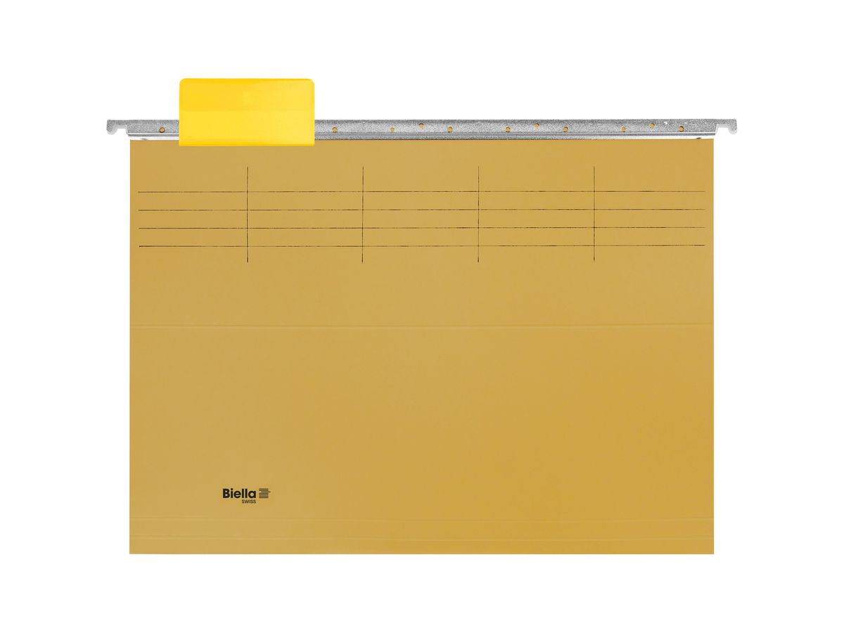BIELLA Set cartelle sospese A4 27125520U giallo 32x25cm 25 pzzi (7611365250400)