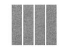 APOLLO Panneaux muraux acou. 100x25cm VAWP100/5 gris 4 pcs. (4032062177495)