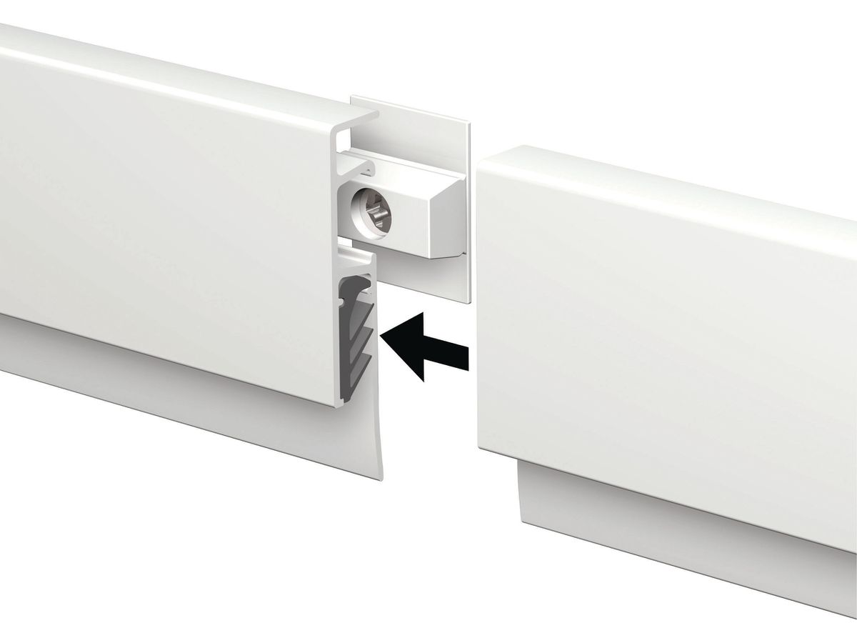 MAUL Klemmleiste MAULgrip 100cm 19.50 weiss, Alu (4002390077187)