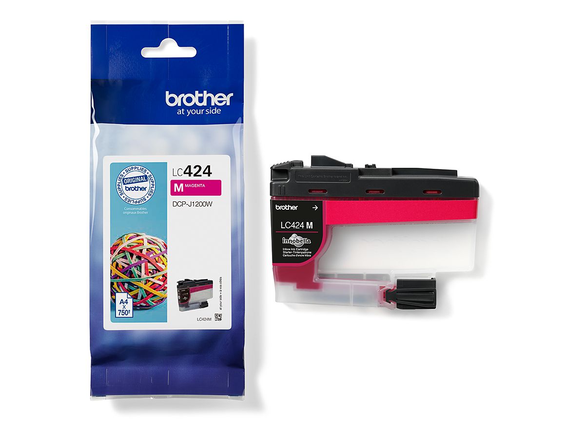 BROTHER Cartouche d'encre magenta LC-424M DCP-J1200 750 pages (4977766810463)