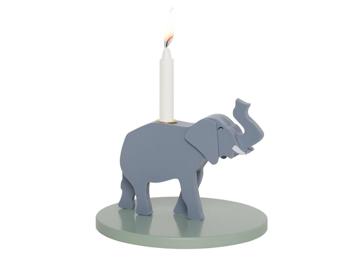 JABADABADO Décoration d'anniver. 15x15cm T299 Éléphant (7332599002992)