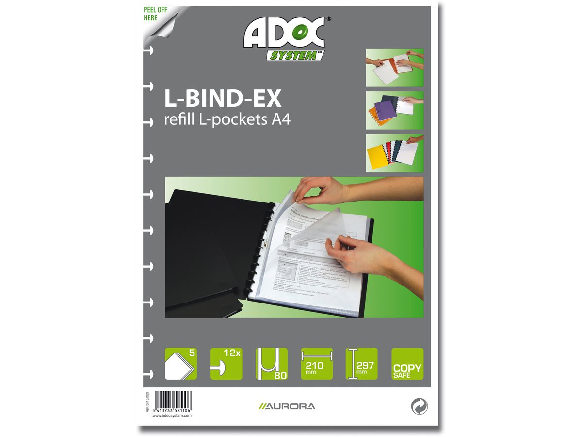ADOC Pochettes rempl. A4 5815.000 5 pcs. (5410733581106)