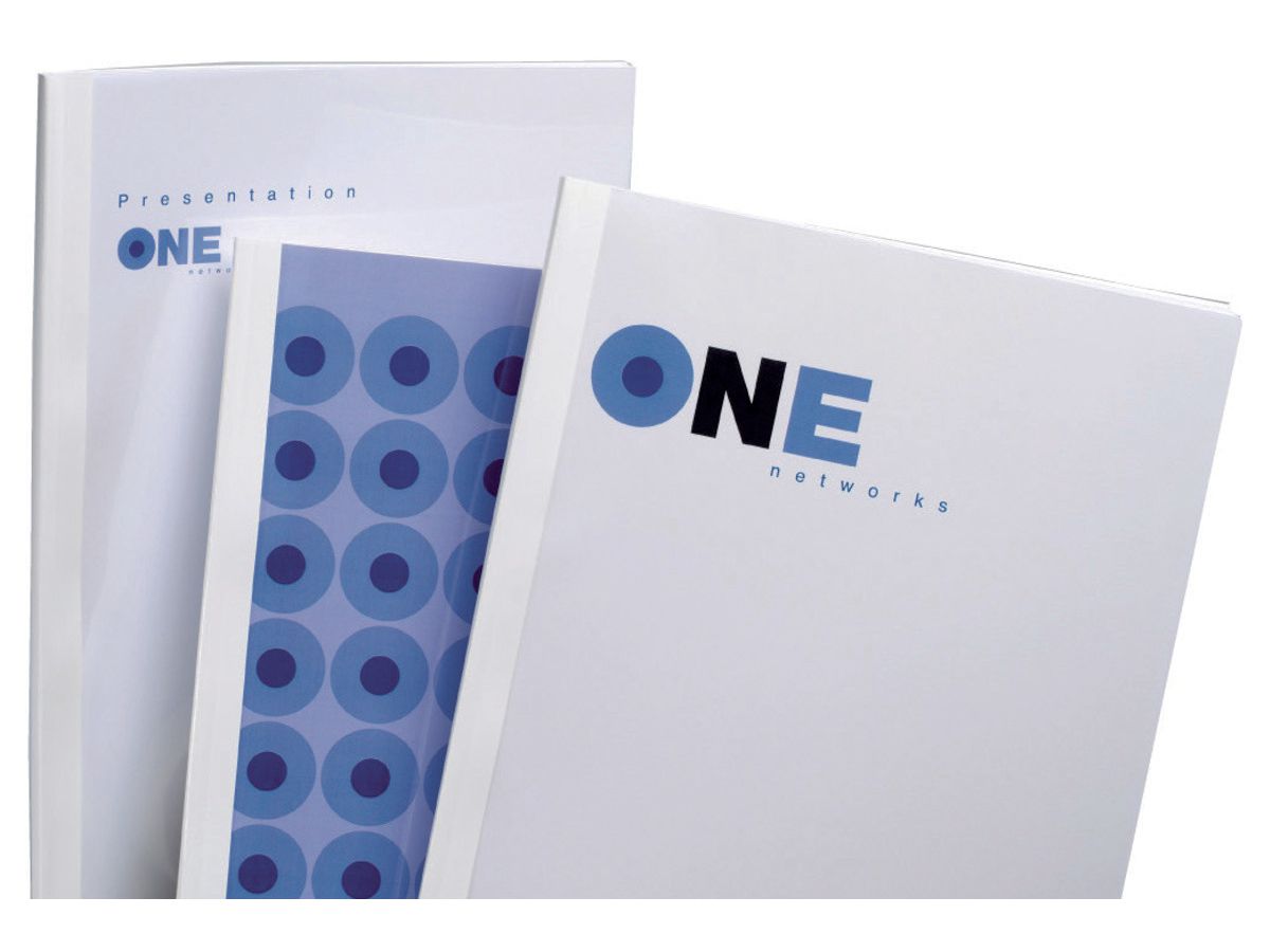 GBC Thermobindemappe 3mm A4 TC080370 weiss 100 Stück (5019577194949)