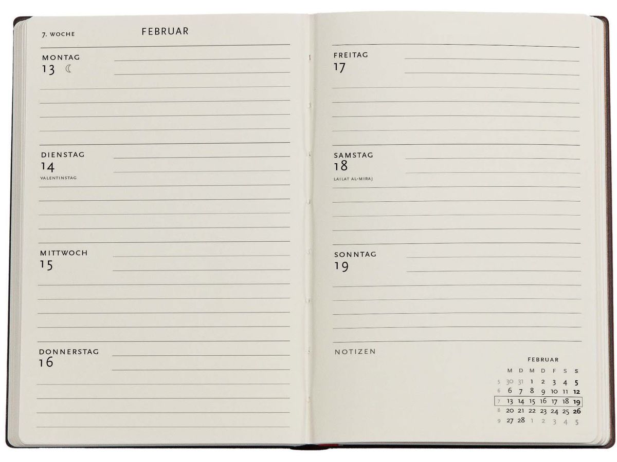 PAPERBLANKS Agenda Van Goghs 2026 DD0560-6 1W/2S HOR Mini HC DE 9.5x14cm (9780349705606)