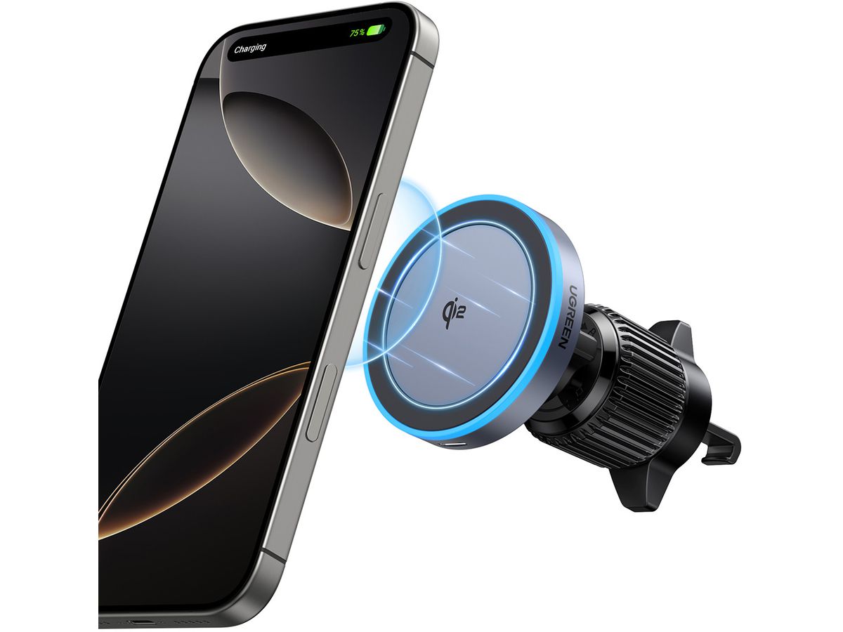 UGREEN Car Charger Magnetic 15W,Qi2 35970 BB Wireless, Air Vent Mount BB (6941876239702)