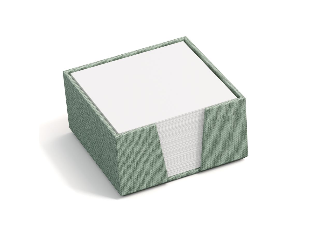 BIGSO BOX OF SWEDEN Portamemo James 110x110mm 2711C1601 in lino, verde menta (7330061069207)
