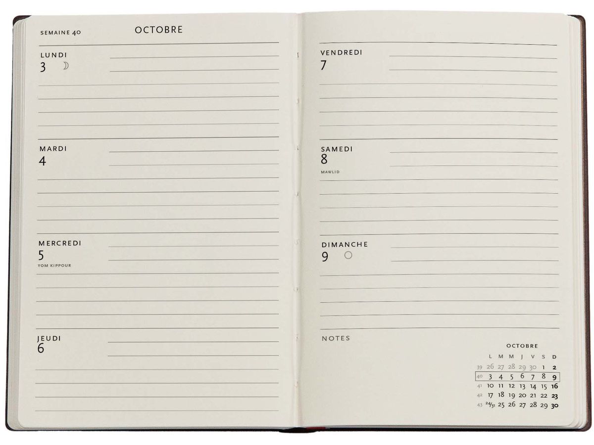 PAPERBLANKS Agenda Le Verger 2026 DF0889-8 1W/2S HOR Mini HC FR 9.5x14cm (9780349708898)