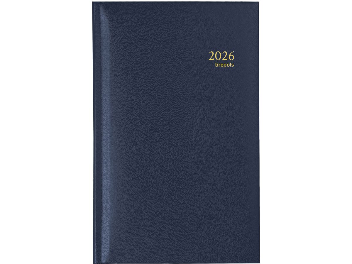 BREPOLS Agenda Interplan Lima Ku. 2026 0.736.1255 1S/2P bleu 8.9x16cm (5412303010290)