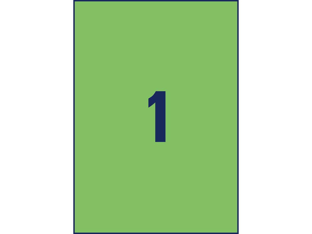 AVERY ZWECKFORM Etichette A4 3472 verde 100 pezzi (4004182034729)