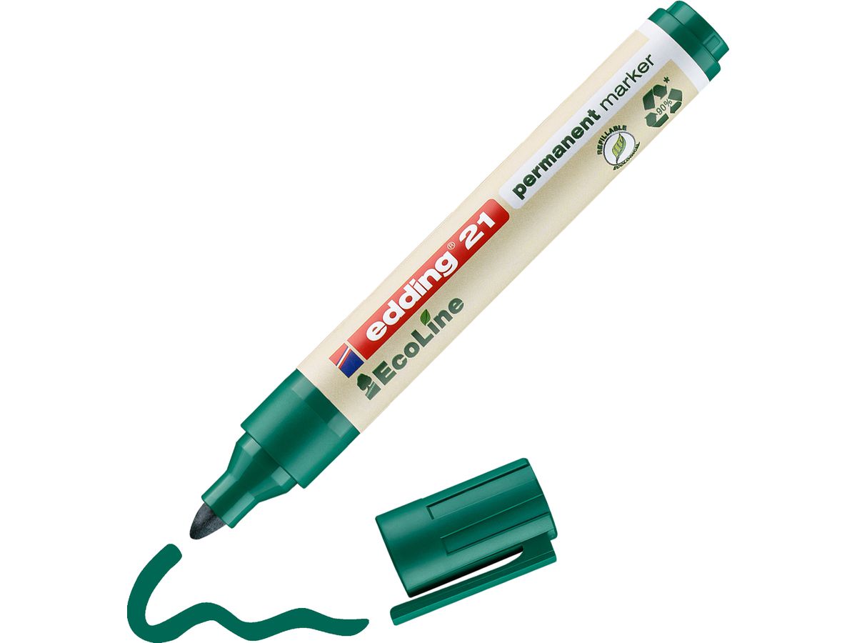 EDDING Permanent Marker 21 1.5-3mm 21-4 grün (4004764917877)