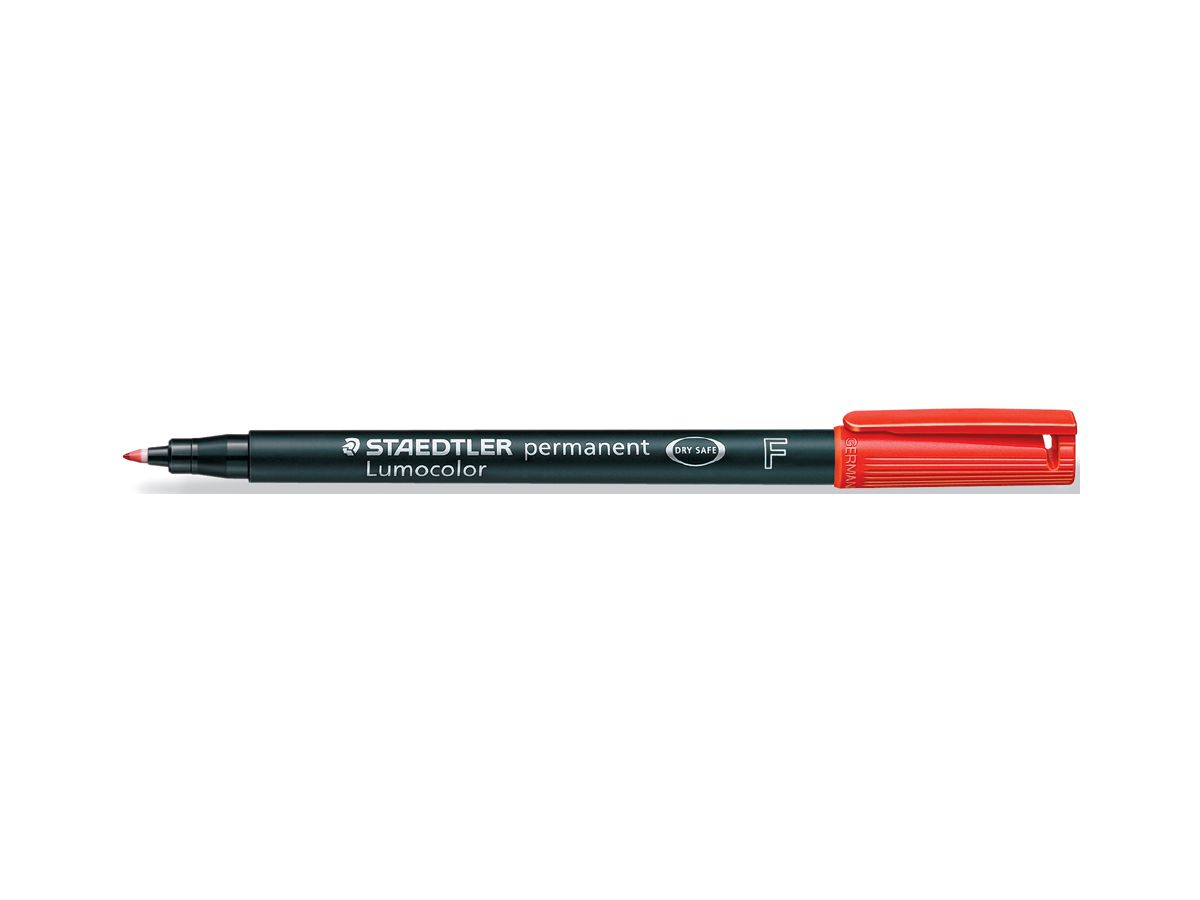 STAEDTLER Lumocolor permanent F 318-2 rouge (4007817304327)