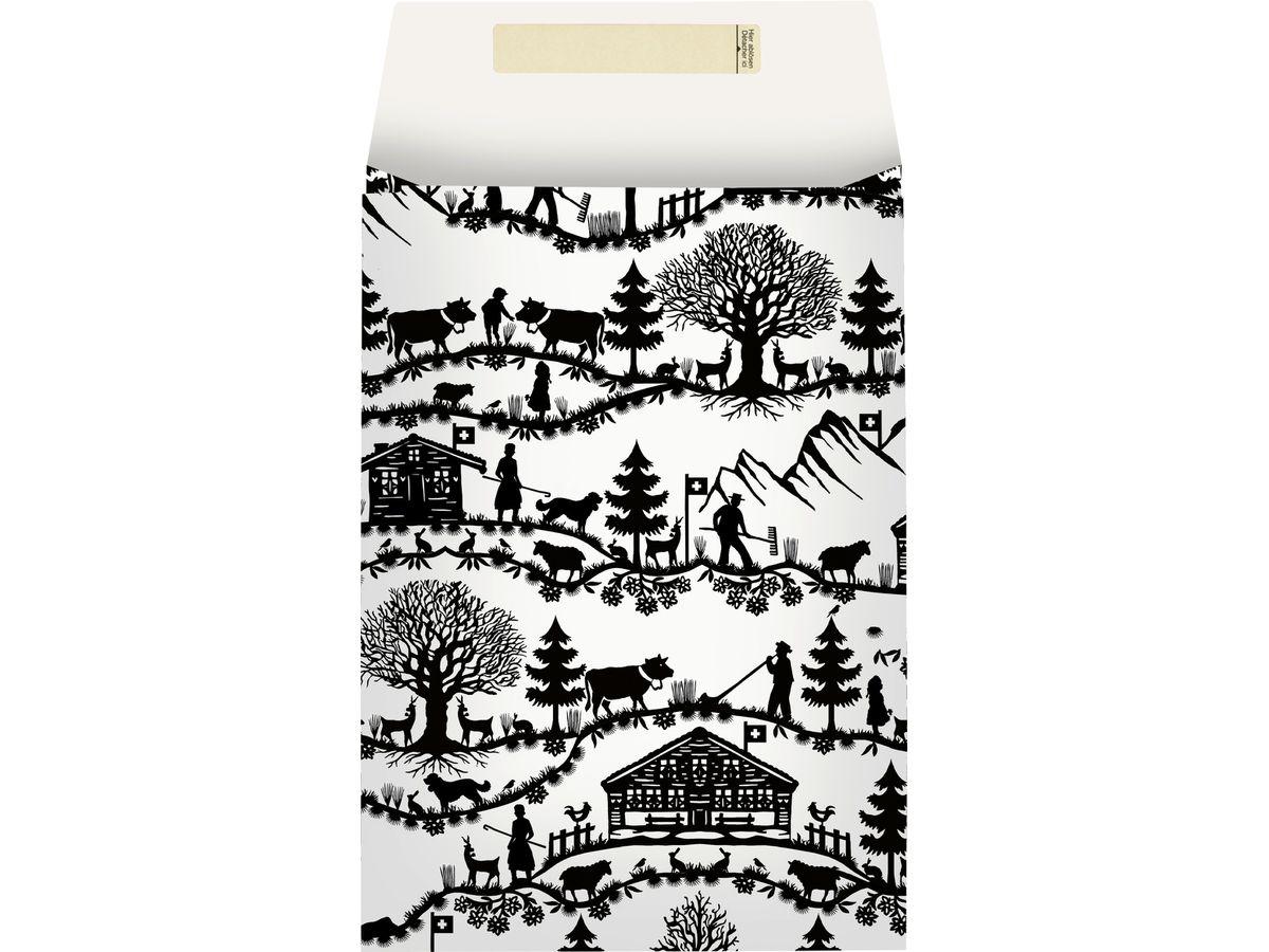 STEWO Geschenkbeutel Urchig 2534523470 schwarz 17.5x25x6cm (7630050878392)