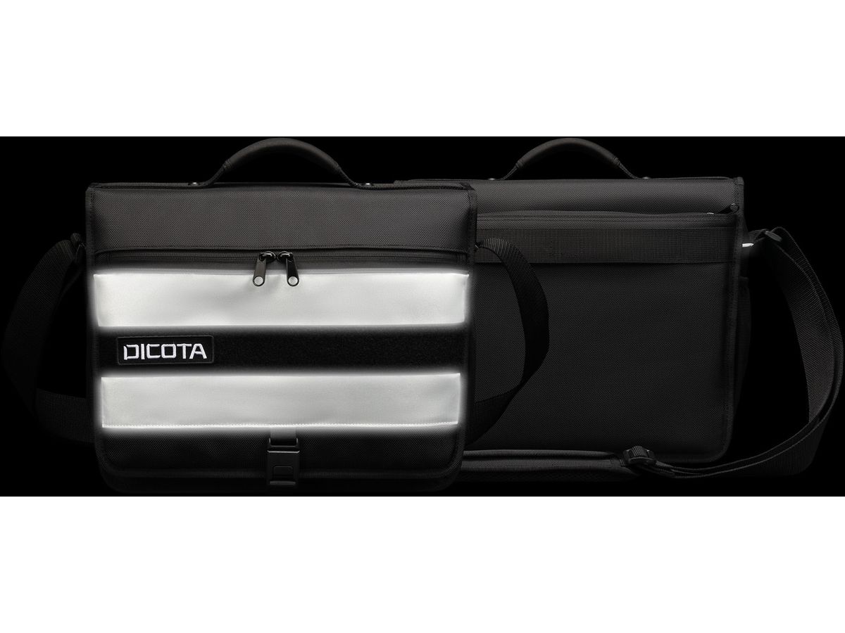DICOTA Messenger bag REFLECTIVE P20471-16 Black (7640239421547)