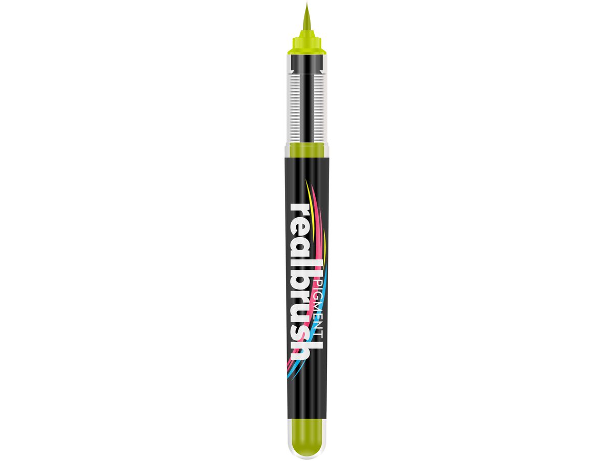 KARIN Real Brush Pen 0.4mm 33Z382 Pigment, verde mela (5904446032296)