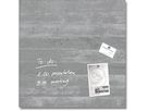 SIGEL Magnettafel Glas GL168 Design Sichtbeton 480x480x15mm (4004360867149)