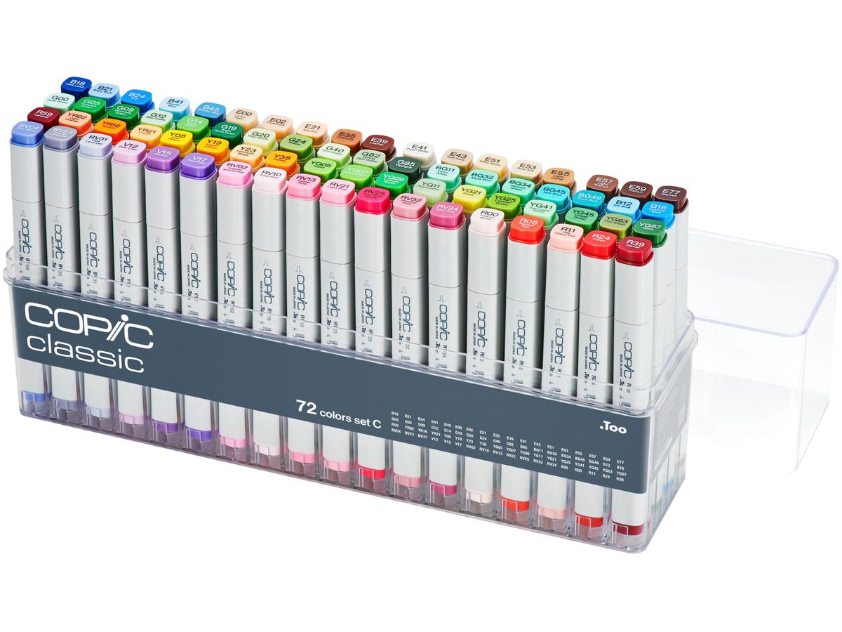 COPIC Marker Classic 20075162 Set C, 72 pcs. (4511338063392)