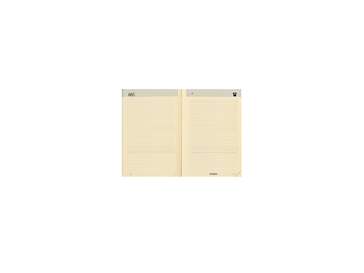 BREPOLS Adressregister chamois 0.835.9900 8.5x12cm 8.5x12cm (5412303000215)