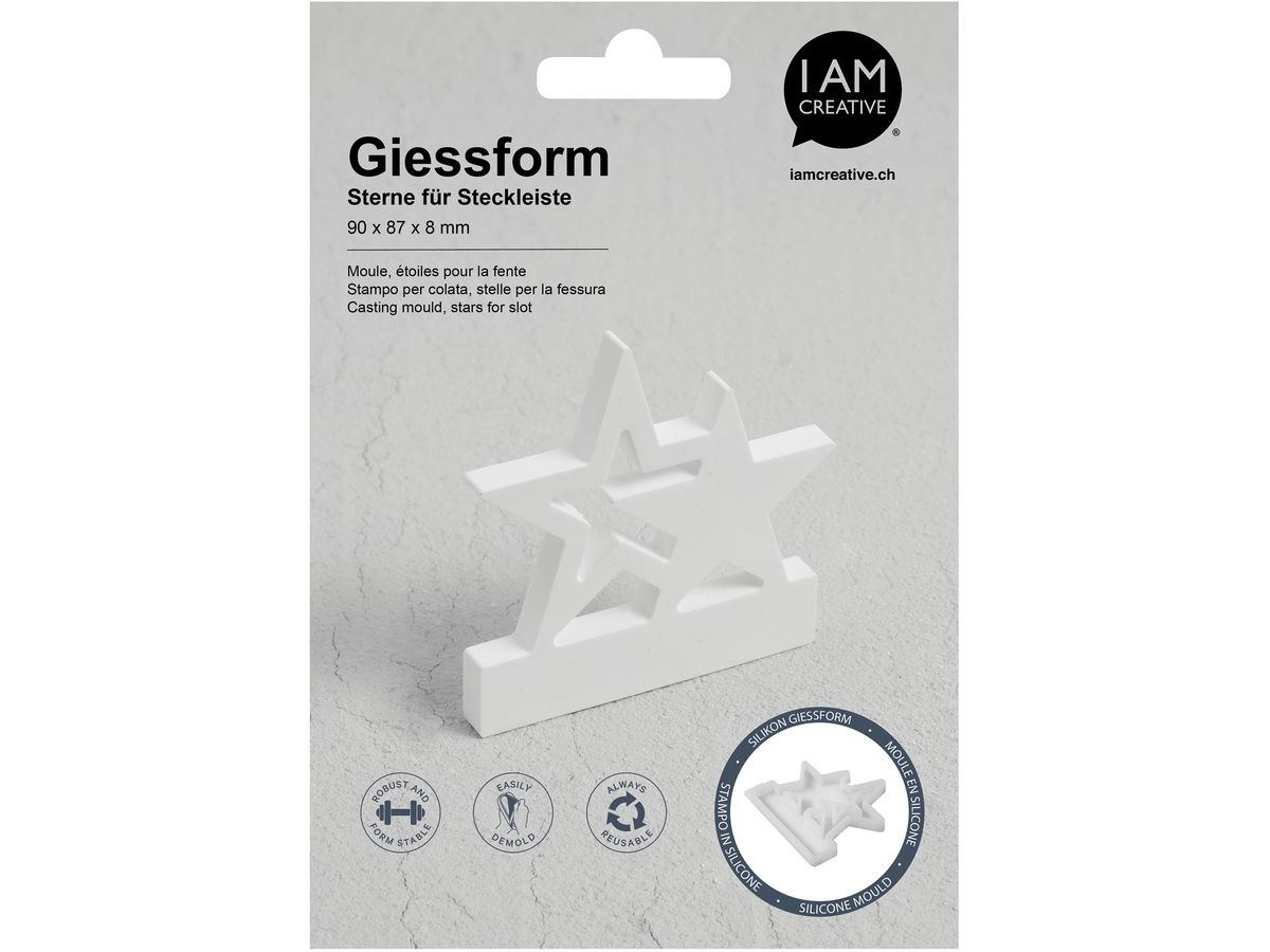I AM CREATIVE Moule en silicone 1704.34 étoiles (7611983250622)