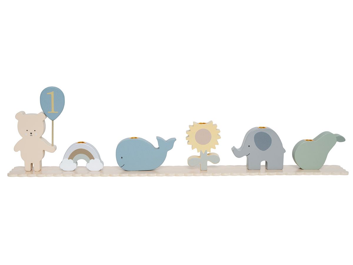 JABADABADO Décoration d'anniversaire 63cm T312 bleu 11 pièces (7332599003128)