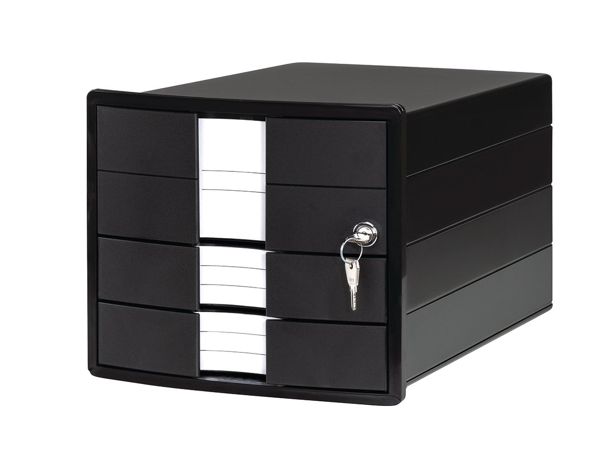 HAN Cassettiera IMPULS A4/C4 24.70 nero 3 cassetti (4012473100978)