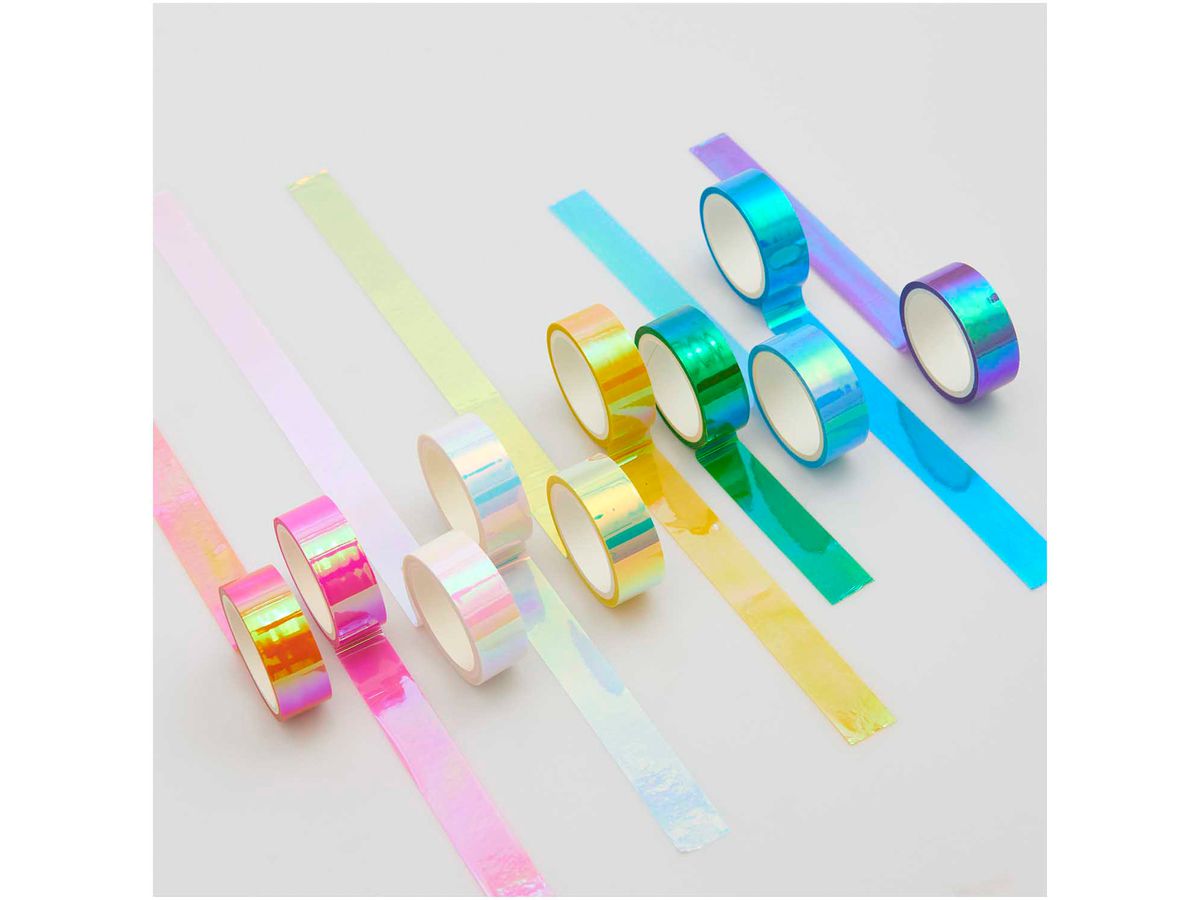 RICO DESIGN Washi Tape Set 15mmx5m 300863 mirror rainbow 10 rulli (4051271417918)