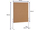 FRANKEN Tableau modération 150x120 cm MT9009 U-Act!Line, jute (4016946221832)