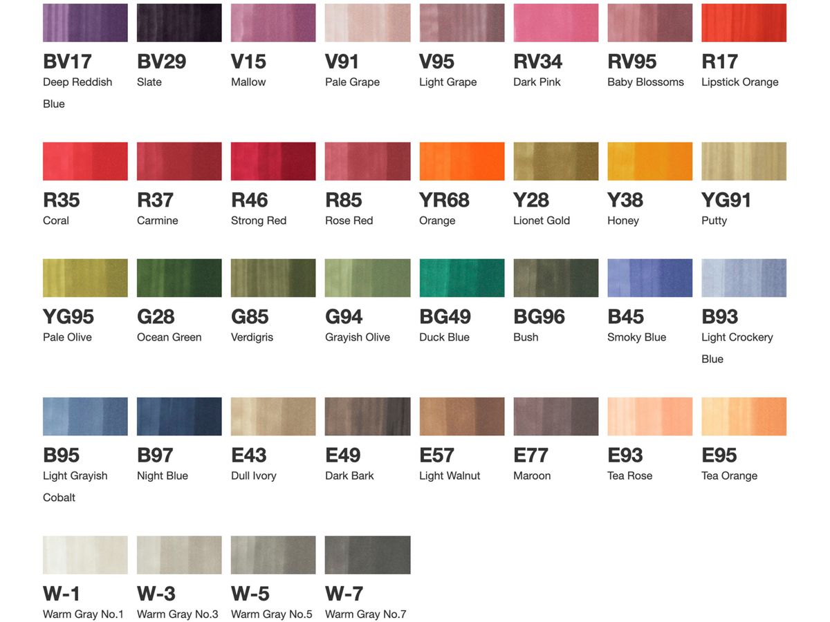 COPIC Marker Ciao 22075364 36er Set D (4511338063279)