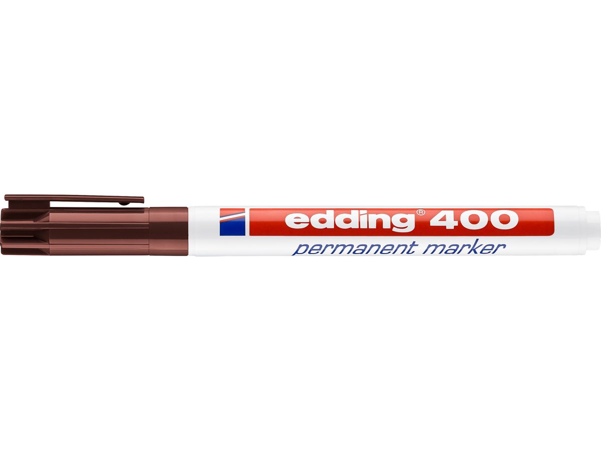 EDDING Permanent Marker 400 1mm 400-7 brun (4004764315833)