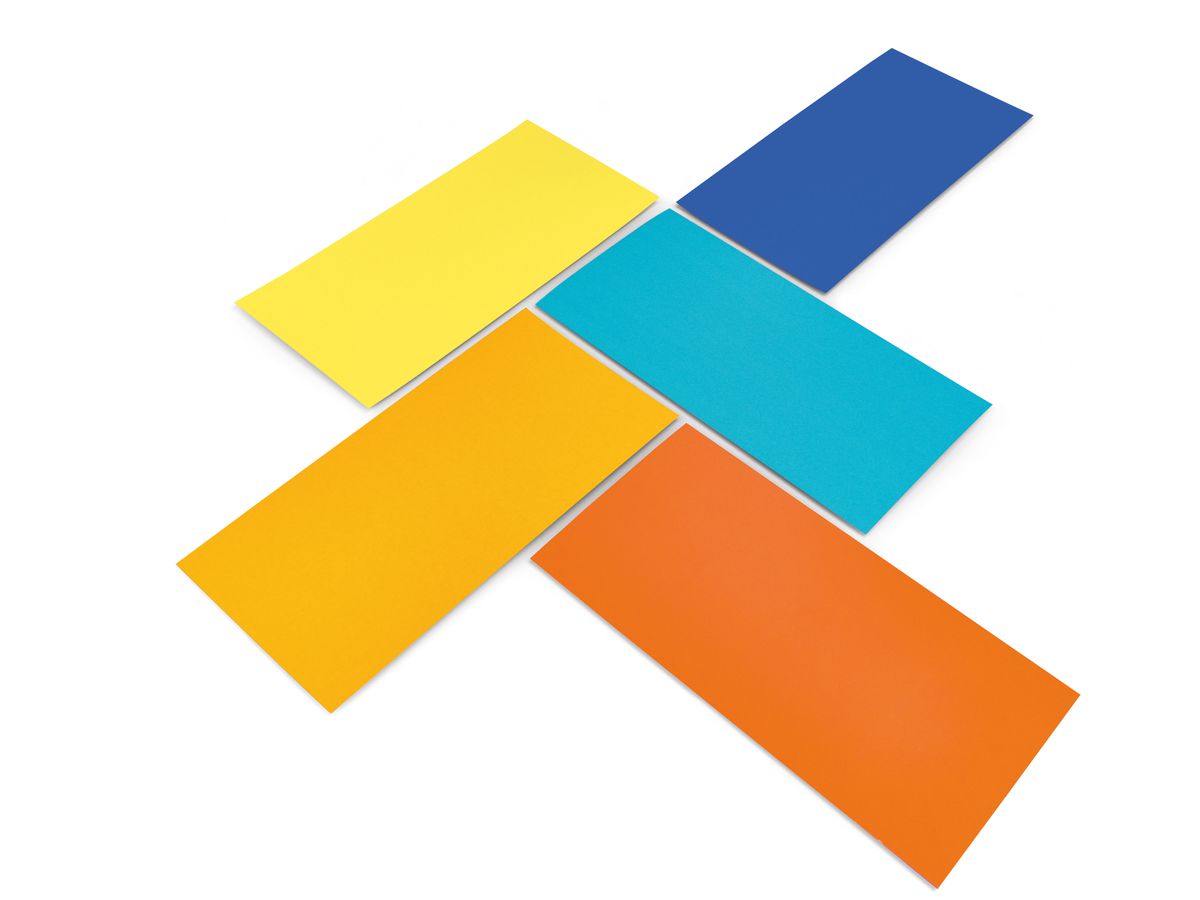 MAGNETOPLAN Kommunikations-Karten 20x10cm 112501540 Set rainbow, ass. 250 Stück (4013695066981)