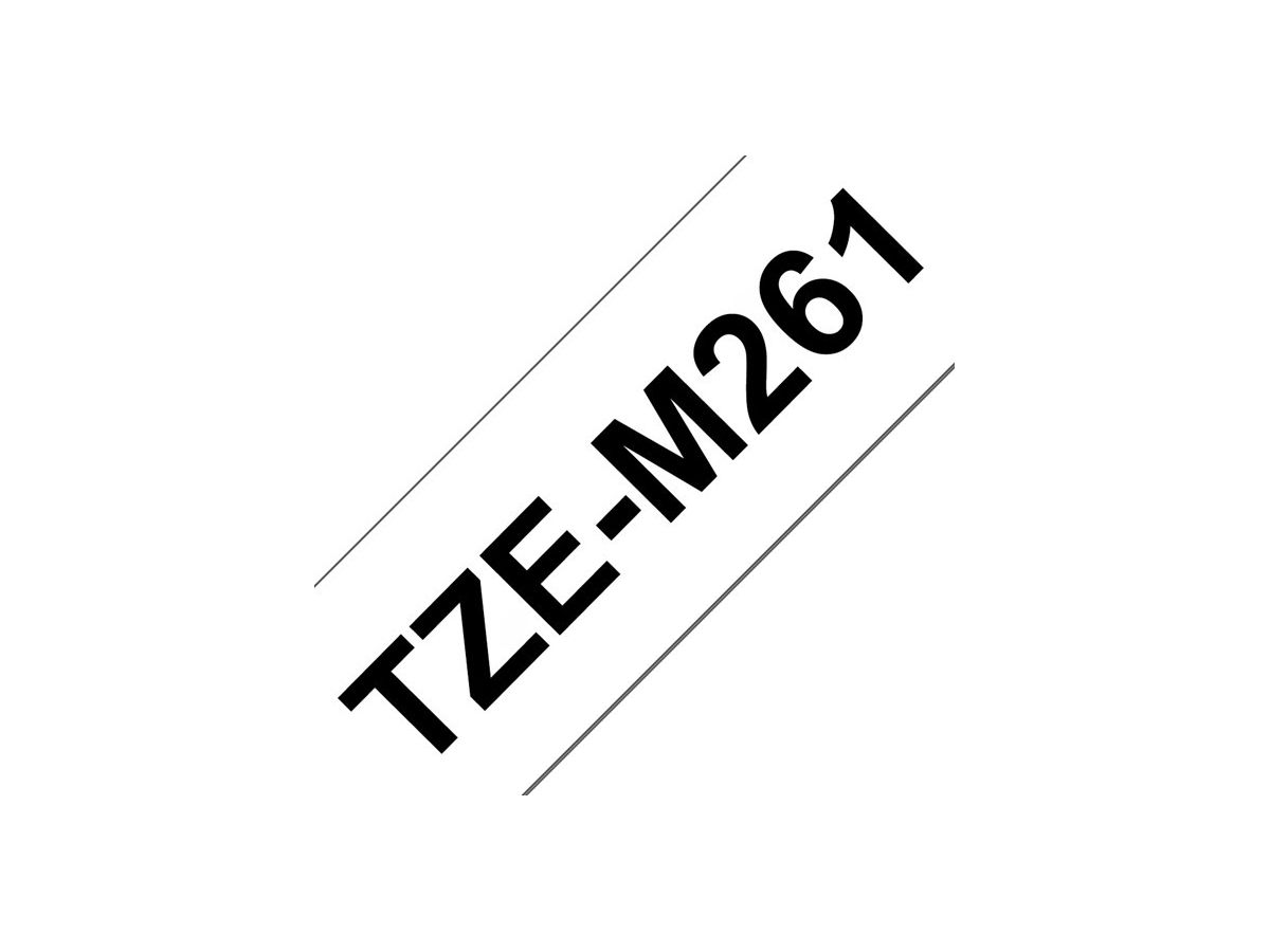 PTOUCH Nastro lam. opaco nero/bianco TZE-M261 PT-D800W/D900W 36mm (4977766808057)