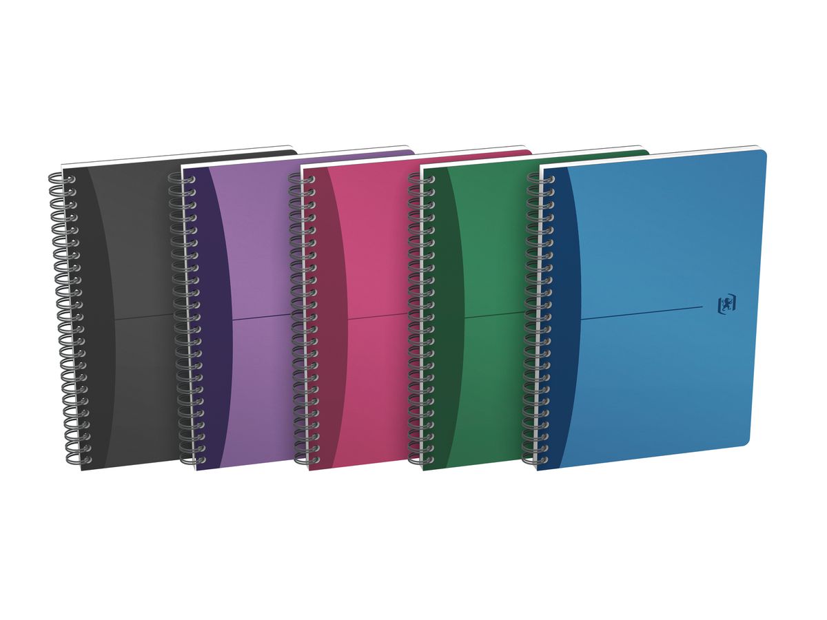 OXFORD Office-Spiralbuch A5 100101300 liniert, 7mm ass. (3020120024035)