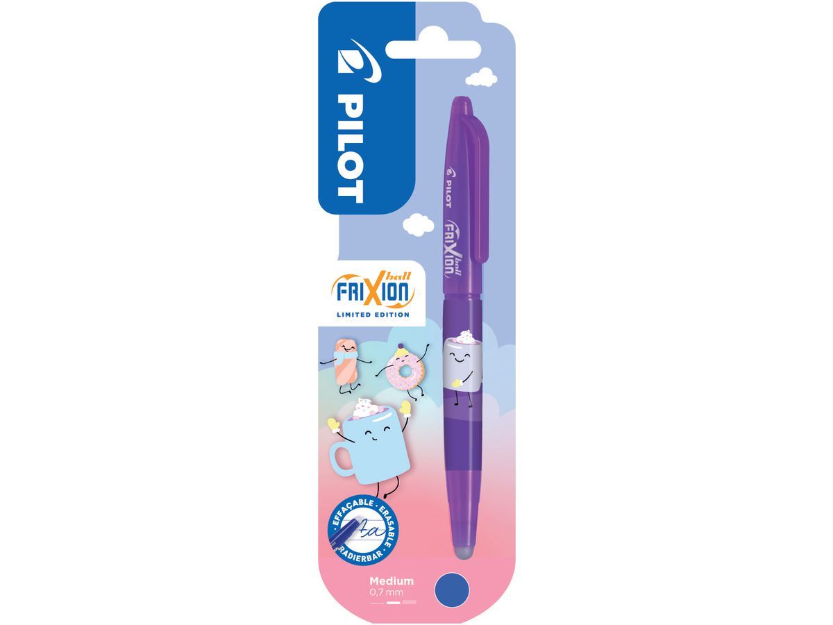 PILOT Frixion Ball Sweet 0.7mm 150.400.05 Edizione invernale, viola (4902505687020)