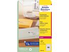 AVERY ZWECKFORM Etiquettes Laser 38x21,2mm L7551-25 transparent 1625 pcs./25 flls. (4004182967454)