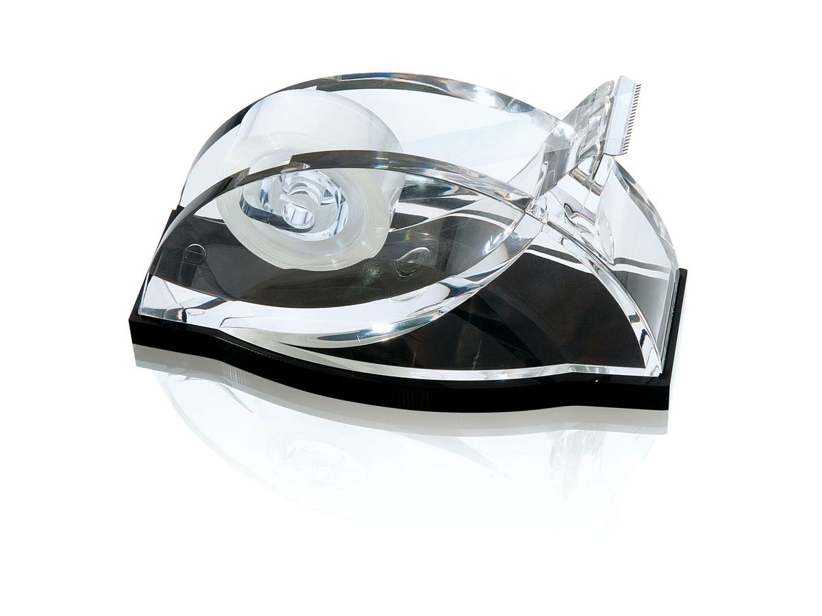 WEDO Dévidoir de table Exklusiv 609001 15.1x8.3x6.9 acryl noir/tran. (4003801799049)