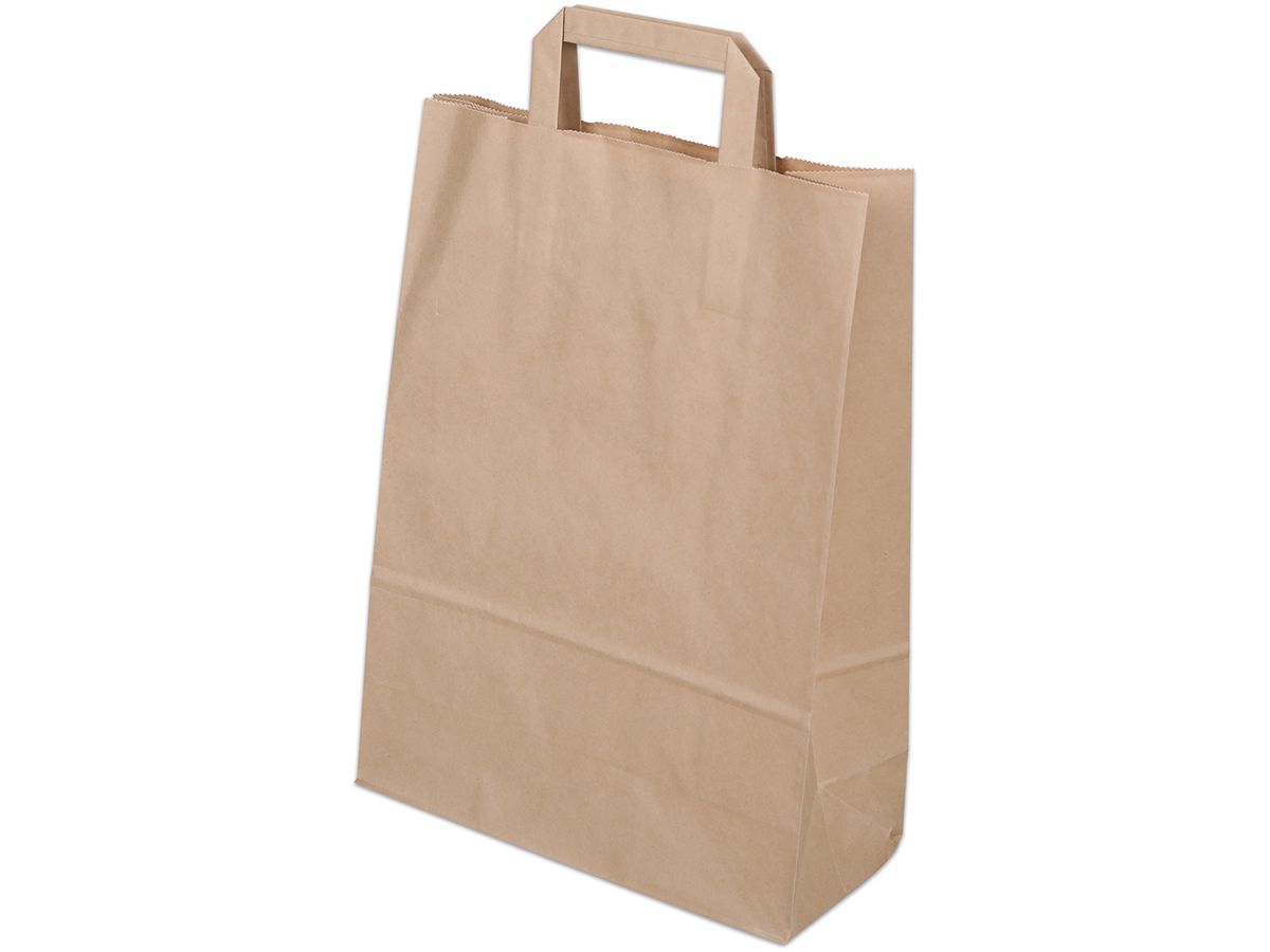 ELCO Tragetasche 270x120x370mm 83103.25 mit Henkel, braun 50 Stück (8024932100142)