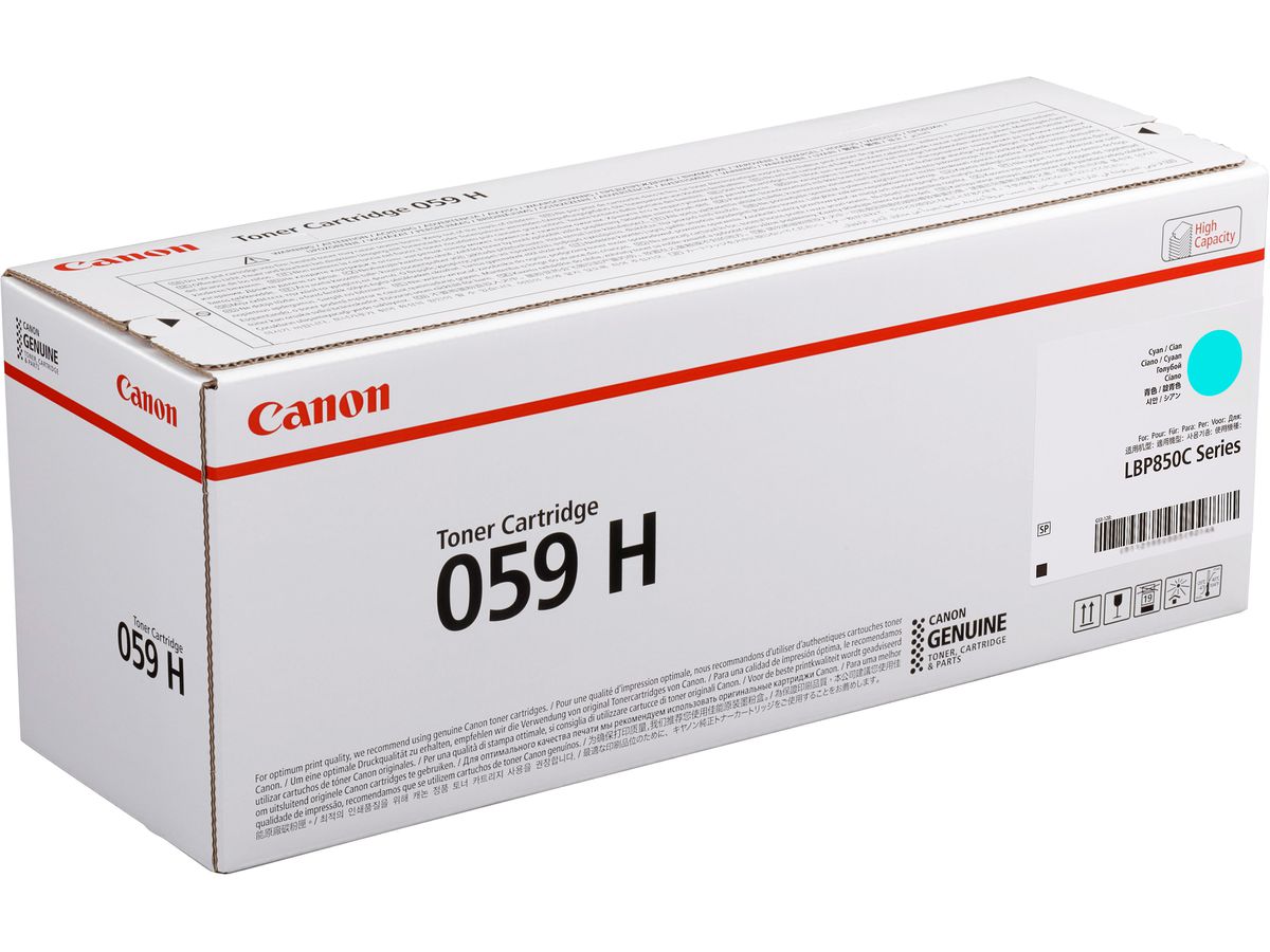 CANON Toner-Modul 059H cyan 3626C001 LBP825CX 13'500 Seiten (4549292137125)