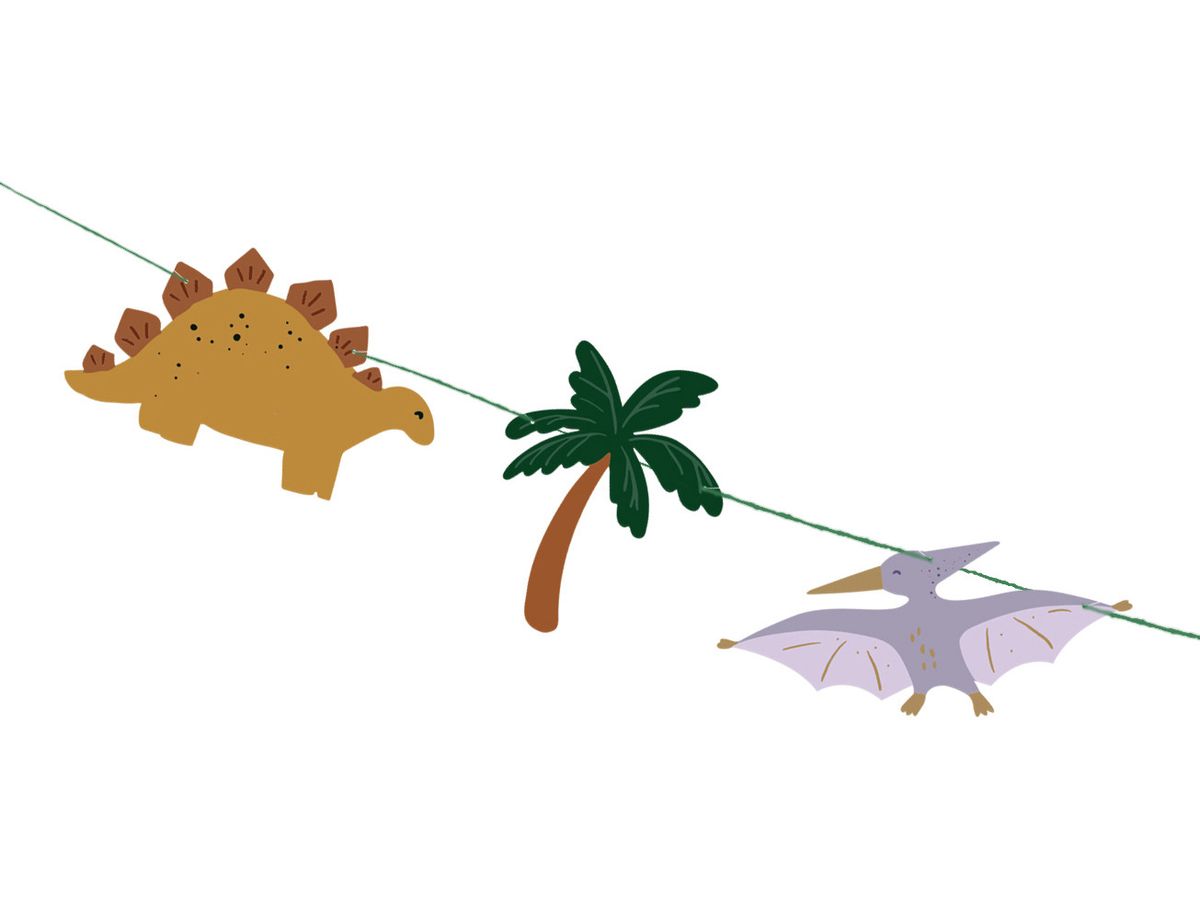 PARTYDECO Guirlande Happy Birthday 4.5m GRL106 Dinosaures (5904555025981)