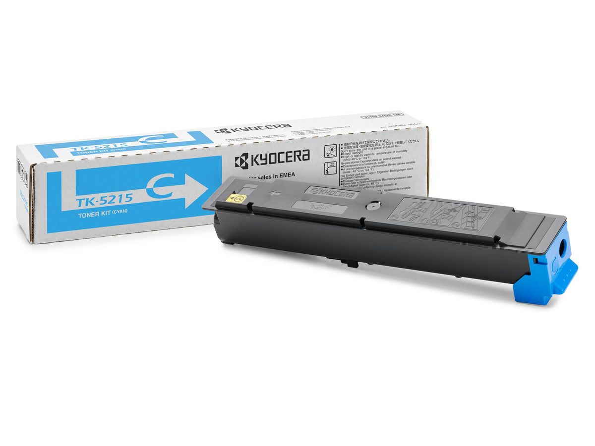 KYOCERA Cartouche toner cyan TK-5215C TASKalfa 406ci 15'000 pages (0632983036303)