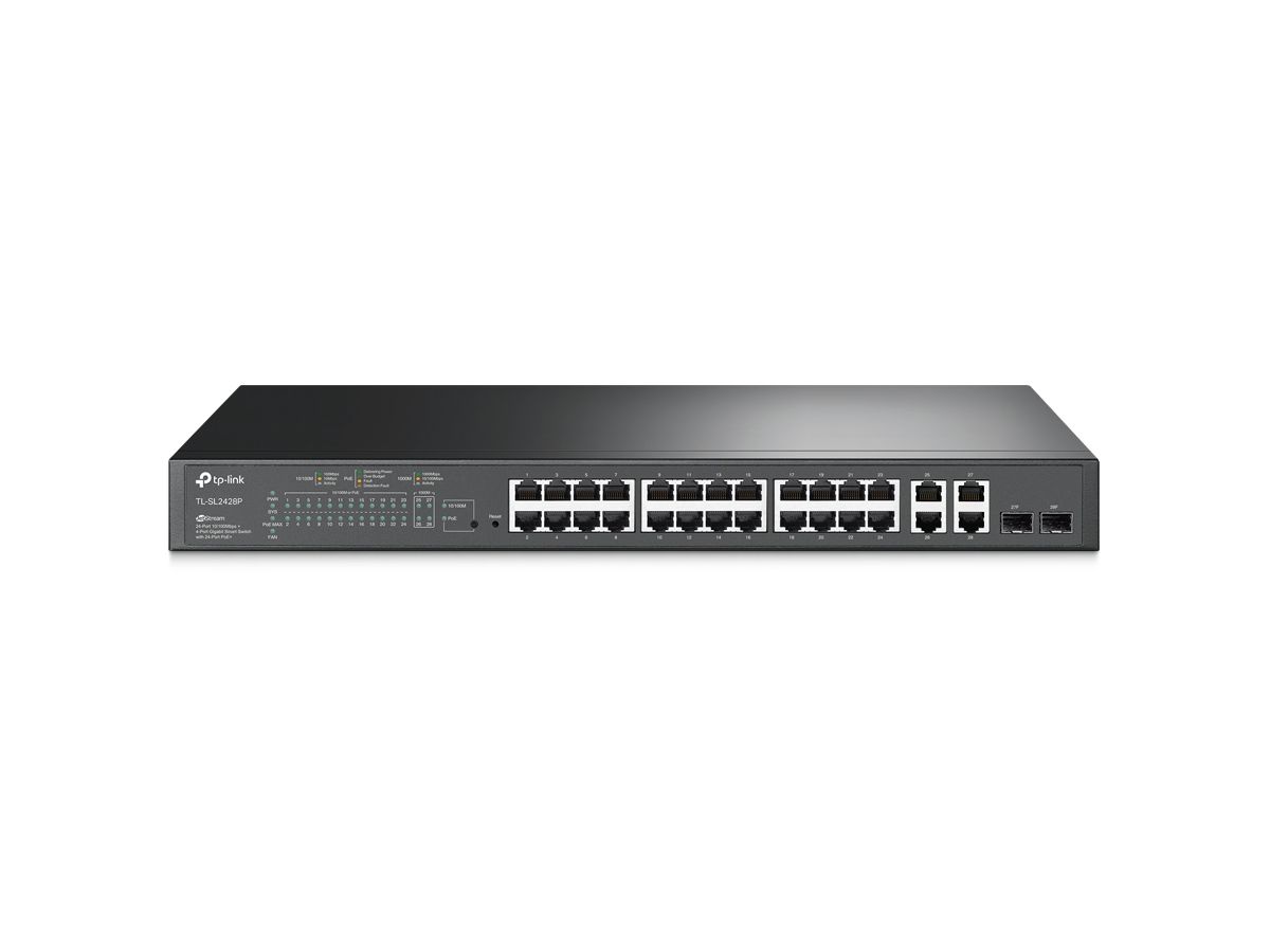 TP-LINK 24-Port Smart Switch SL2428P with 24-Port PoE (6935364030612)