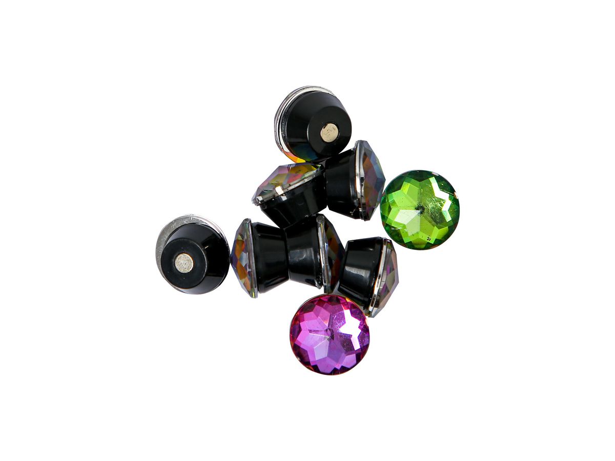 I AM CREATIVE Magnet Juwel Let`s Organize 4035.56 Acrylglas, bunt 9 Stück (7611983215539)