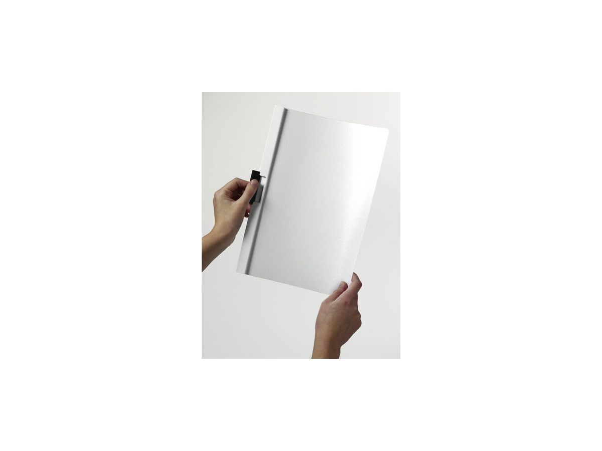 DURABLE Classeur à pince DURACLIP 60 220902 pour 60 feuilles A4 blanc (4005546210469)