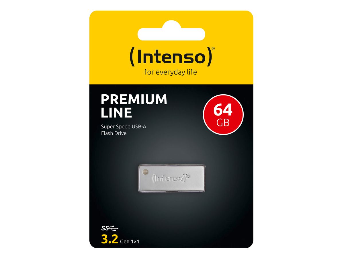 INTENSO USB-Stick Premium Line 64GB 3534490 USB 3.0 (4034303020683)