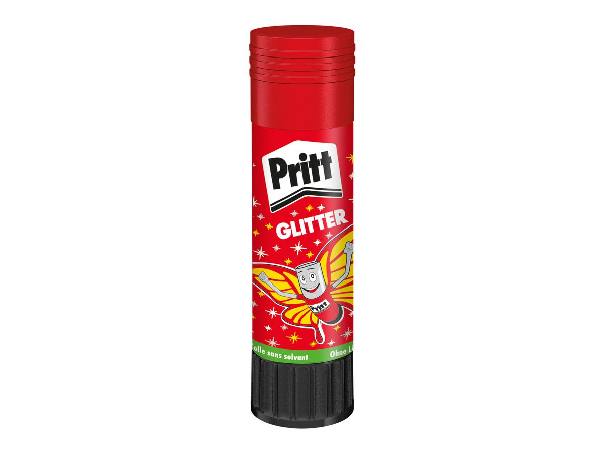 PRITT Klebestift Glitter 20g 900249 rosa, rosso, giallo (4015000435284)