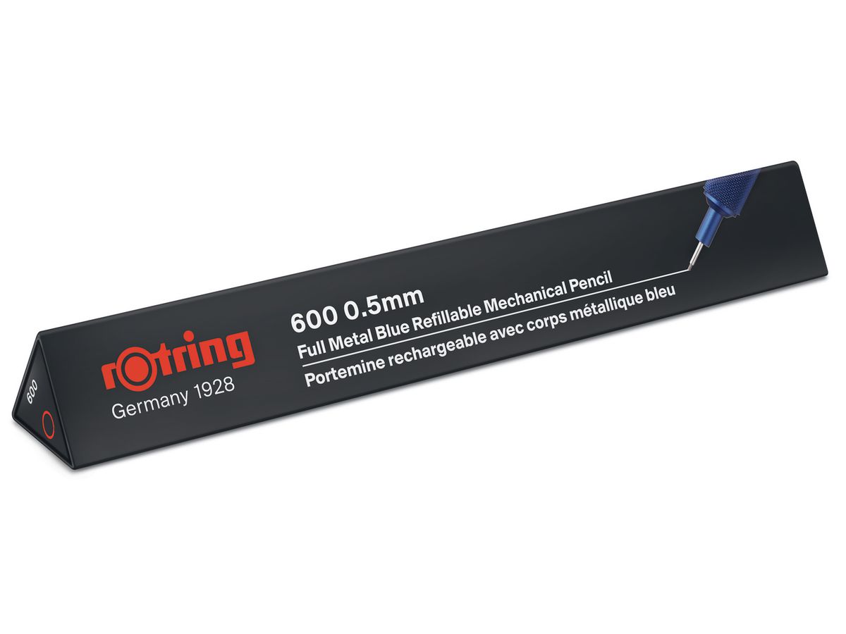 ROTRING Portemines 600 0.5mm 2114266 blau metallic (3026981142666)